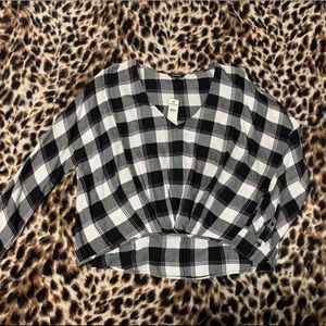 Express Plaid Top